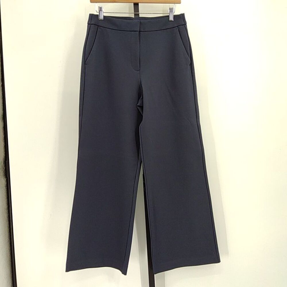 Quince Women Ultra-Stretch Ponte Trouser Navy Pants 10
